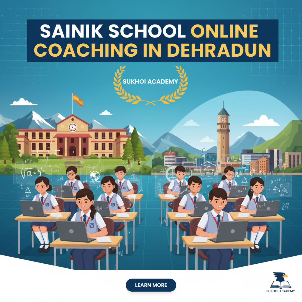 Top Sainik School Entrance Exam Coaching Online in Dehradun