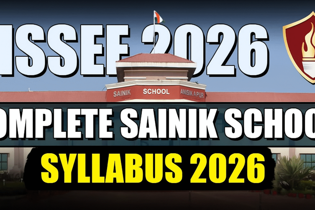 Sainik School Syllabus 2026