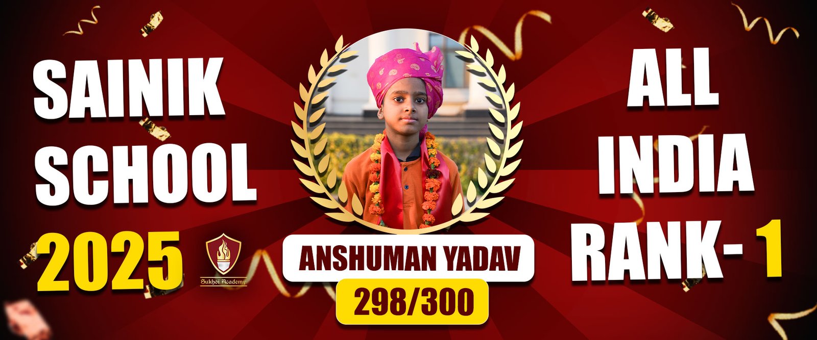 Sainik school result 2025 Sukhoi Academy