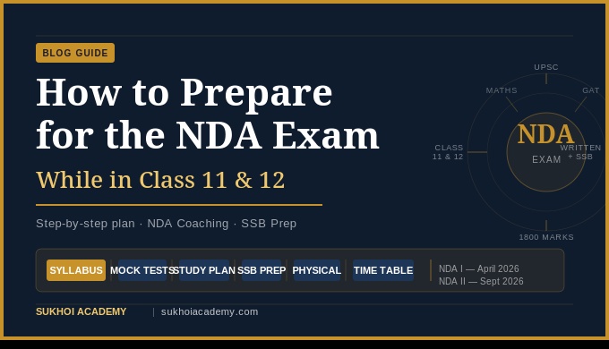 NDA preparation in Class 11 and 12