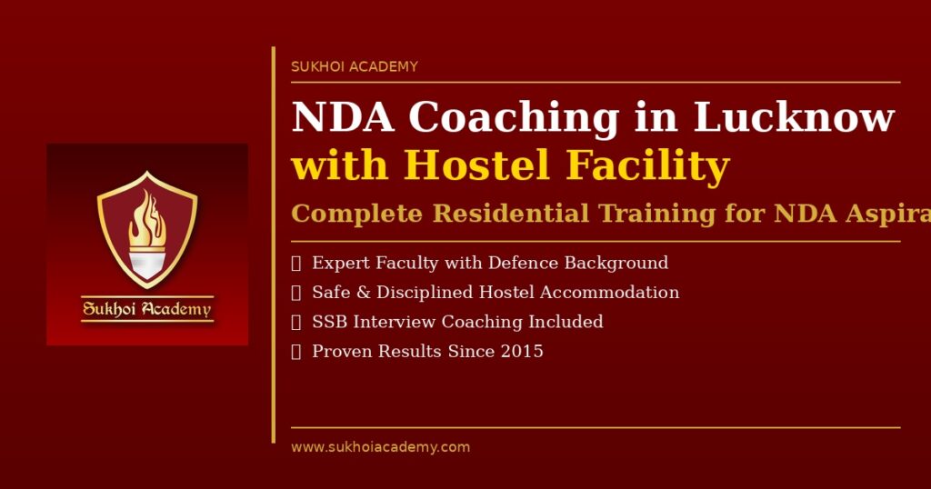 NDA coaching in Lucknow with hostel facility