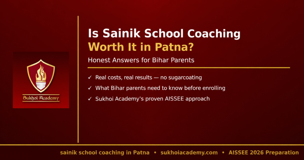 Is sainik school coaching in Patna really worth