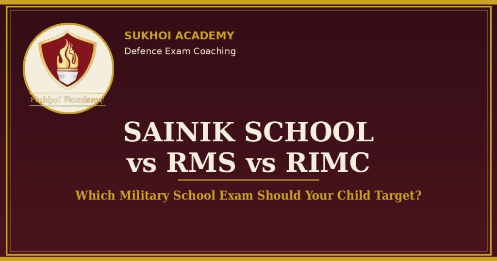 Sainik School vs RMS vs RIMC: Which to Choose