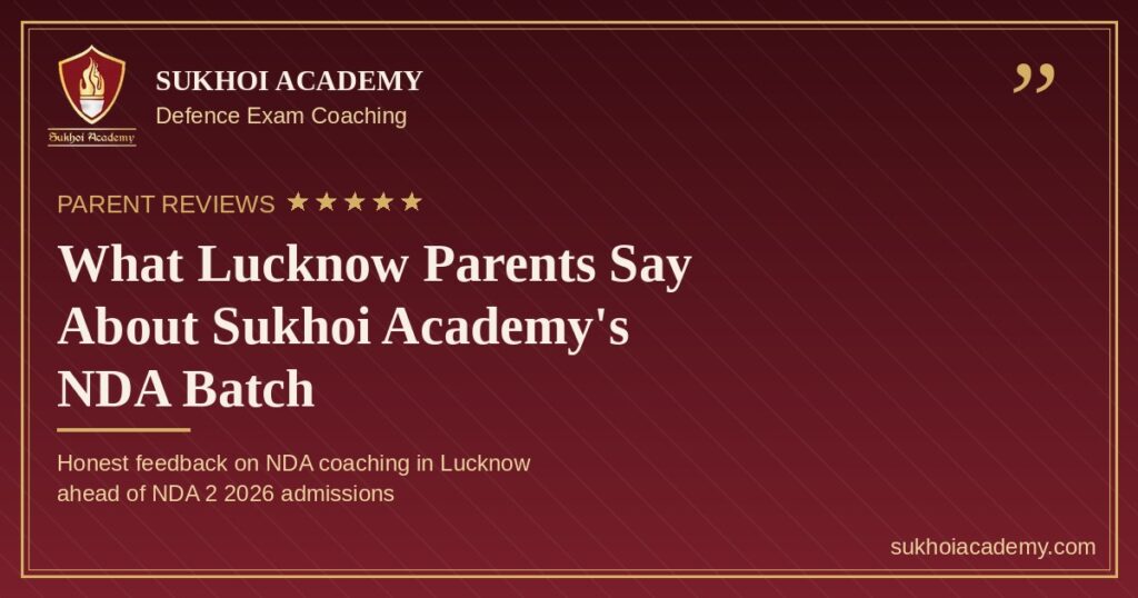 Sukhoi Academy NDA Coaching Reviews Lucknow