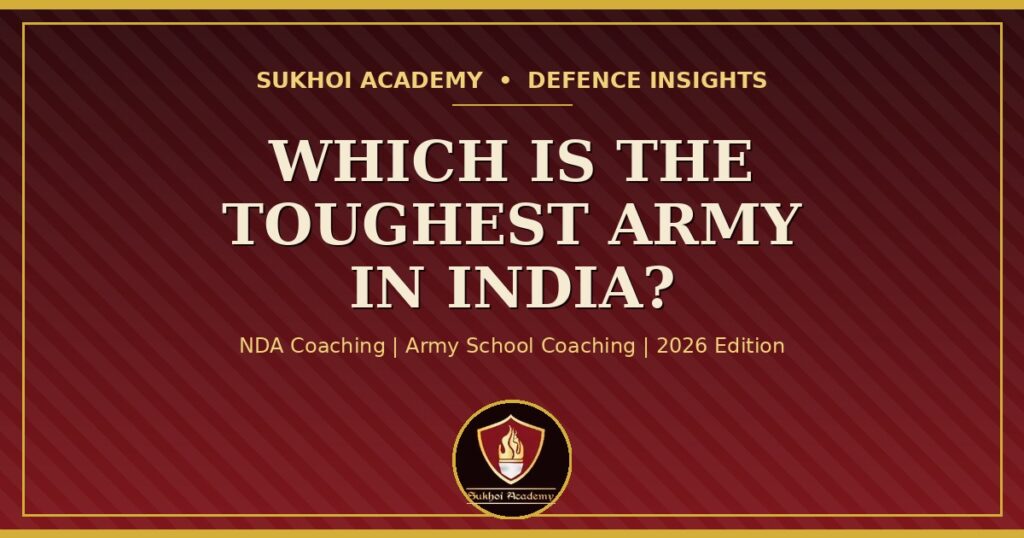Which Is the Toughest Army in India?