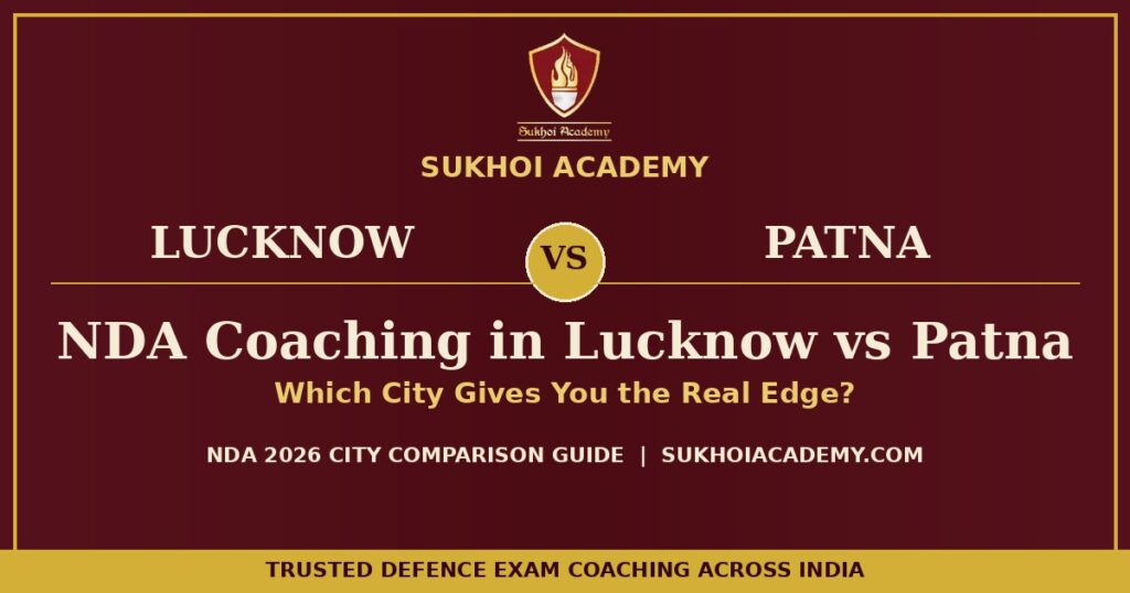 NDA coaching in Lucknow vs Patna comparison