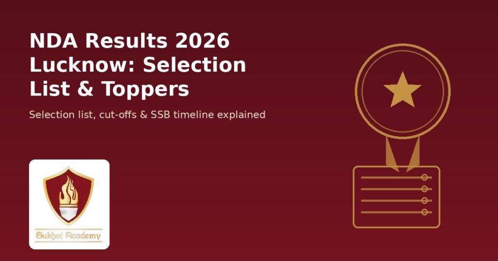 NDA coaching 2026 results Lucknow