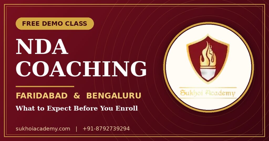 NDA coaching demo class in Faridabad