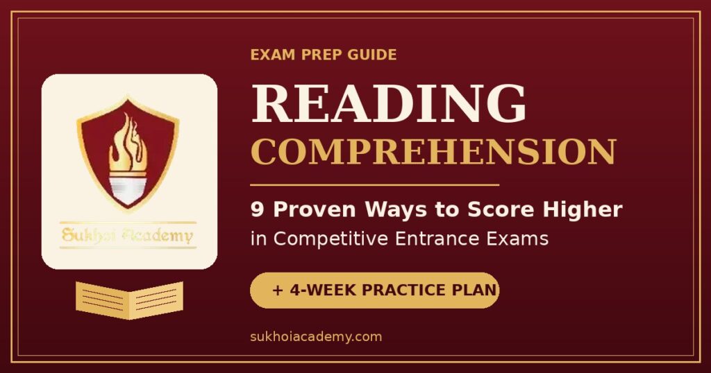 reading comprehension skills for competitive exams